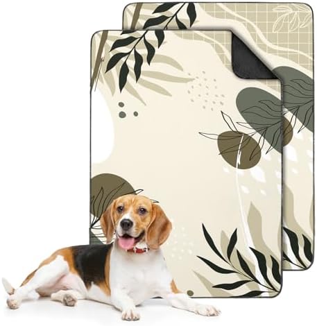 2PC Reusable Pee Pads, Washable Absorbent Non-Slip Dog Mat 35x24in