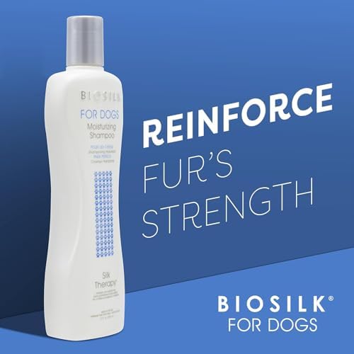 BioSilk for Dogs Silk Therapy Moisture Dog Shampoo, 12 Fl Oz, 2-Pack