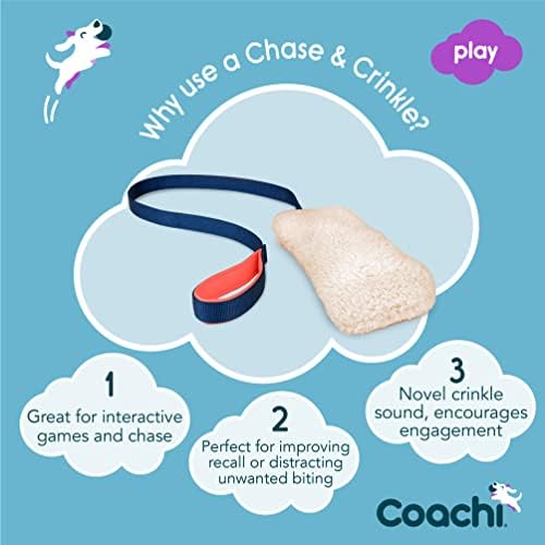 Coachi Chase & Crinkle - A Fun Enrichment Dog Toy for Chase & Play