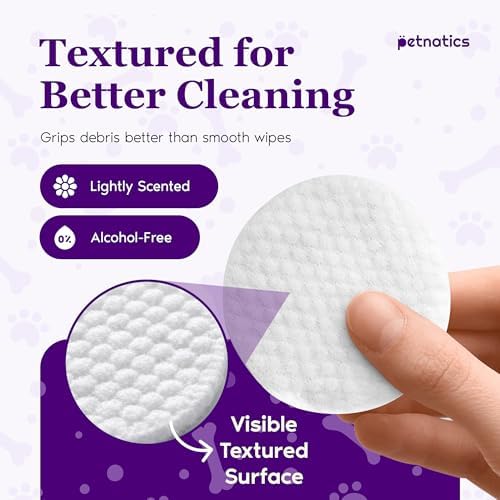 Gentle Guard Dog Ear Wipes with Aloe and Chamomile | Helps Remove Dirt & Wax Buildup | Dog Ear Cleaner Wipes | Alcohol-Free & Pet Safe | Pre-Soaked & Textured Pads | 100 Count 6 Pack
