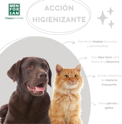 MENFORSAN Paw and Pad Cleaner 125ml with 100% Natural Aloe Vera