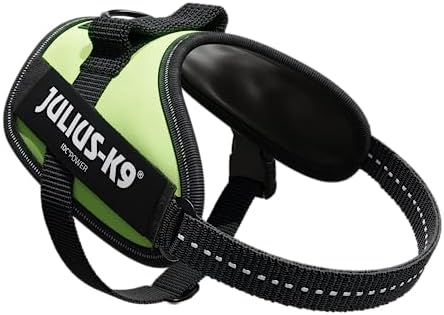 Julius-K9, 16IDC-NE-MM, IDC Powerharness, Dog Harness, Size: Mini-Mini, Neon Green