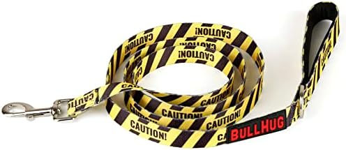 BULLHUG 6 FT Bulldog Leash with Padded Handle. Perfect for Bulldogs, French Bulldogs, Pugs & All Breeds. Leashes for Walking, Training Lead for Bulldogs (Yellow)
