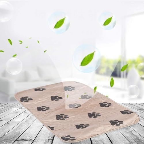 Reusable Dog Pee Pads, Waterproof Training Pads for Dogs, Dog Pee Pad Urine Mat for Pet Dogs Cats(40*60cm-Brown )