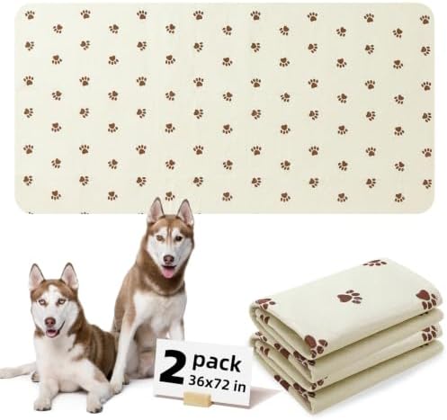 PUPTECK Washable Pee Pads for Dogs, Reusable Puppy Potty Training Mat