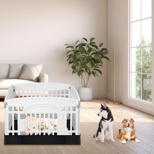 Marsui Dog Playpen Bottom Pad, Black, Solid Color