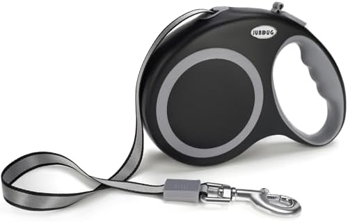 Retractable Dog Leash, 26 Feet Dog Leash for Small to Large Dogs up to 110lbs,Heavy Duty Design with Anti-Slip Handle, One-Handed Quick-Lock Braking System.