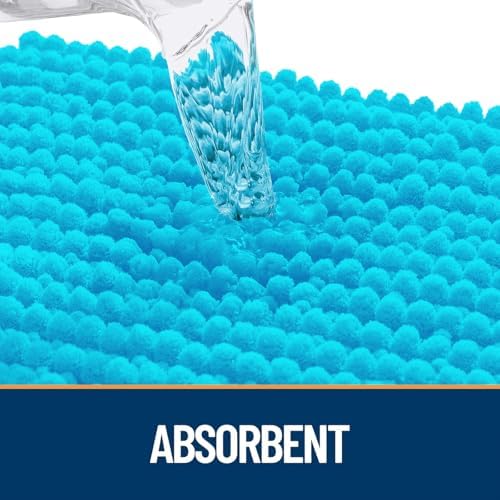 OLANLY Dog Door Mat for Muddy Paws 44x24, Extra Absorbent Chenille Mud Mat