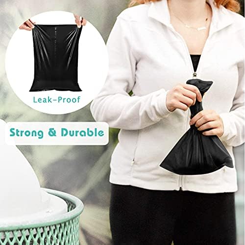Dog Poop Bags, Dog Waste Bags [Extra Thick][Leak-Proof] Eco-Friendly 16 Rolls, 240 Bags Black