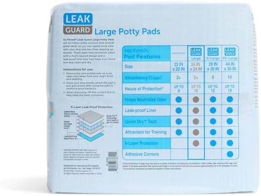 So Phresh by Petco Large Leak Guard Quilted Potty Pads Count of 100