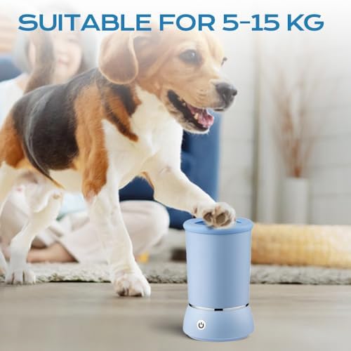 Automatic Dog Paw Cleaner 2025 New Dog Paw Cleaner Cup, Dog Paw Cleaner with USB Rechargeable, Paw Cleaner for Small Medium Large Breed Dogs Cats/Dogs (Blue)