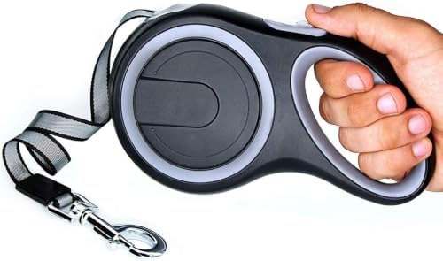 Retractable Dog Leash, EC.TEAK 26 Foot Dog Walking Leash for Medium Large Dogs up to 110lbs, One Button Break & Lock, Heavy Duty No Tangle. Large