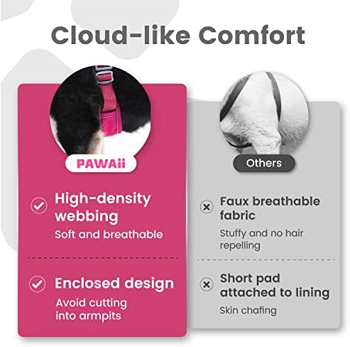 Pawaii No Pull Dog Harness with Pet ID Tag, Reflective Vest