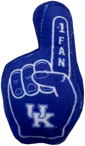 Pets First Best Plush CAT Toy - NCAA Kentucky Wildcats Complete Set of 3 Piece Cat Toys Filled with Fresh Catnip. Includes: 1 Helmet Cat Toy, 1 Football Cat Toy with Feathers, & 1 Beer Bottle.