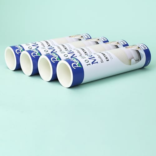 10 inch Mega Lint Roller Refills for Evercare Layers Smart Design Large Lint Rollers, 50% Stickier Refills Pack of 4, 60 Sheets per Refill, Total 240 Extra Sticky Sheets
