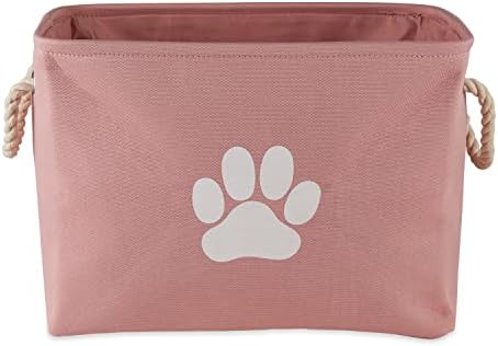Bone Dry Pet Storage Collection Collapsible Bin, Rose, Medium Rectangle