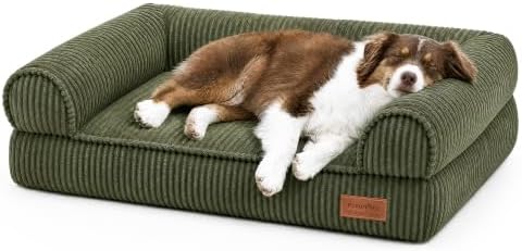 FUKUMARU Cute Dog Bed, Thickened Orthopedic Dog Sofa, Waterproof&Washable