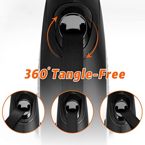 Retractable Dog Leash, 16FT Retractable Leash for Small/Medium Breed Up to 55 LBS (Holder and The Bags not Include)