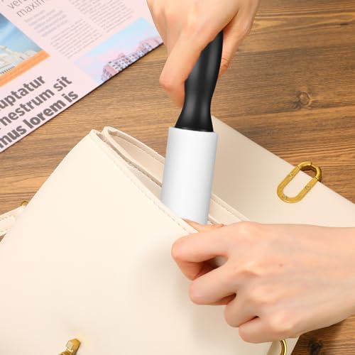 Zhehao 40 Pack Mini Lint Rollers 1200 Sheets Travel Size Lint Removers Portable Roller for Clothes Pet Hair Furniture Couch Carpet Car Seats(Normal Size, 8.85x 1.77 Inches,Black)