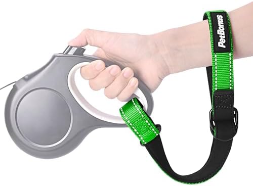 PetBonus Short Dog Leash, Safety Wrist Strap for Dog Retractable Leash
