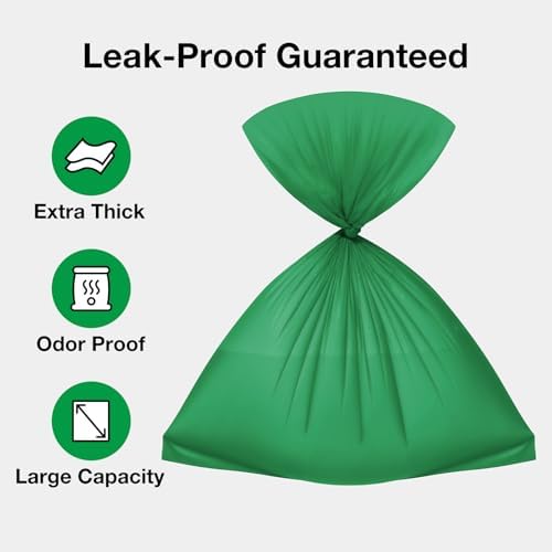 VETRESKA Dog Poop Bag Dispenser with 105 Bags, Leak Proof and Extra Thick