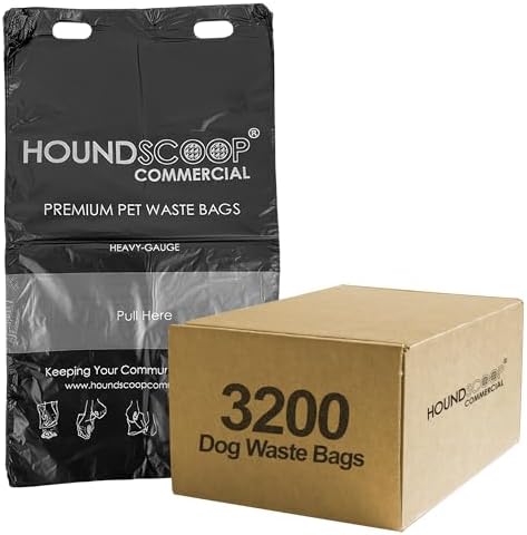 3200 Ct XL Pull-Strap Header Pet Waste Bags for HOA Stations