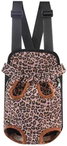Front Cat Dog Backpack Travel Bag Sling Carrier Portable Outdoor Lightweight and Soft Comfortable Puppy Kitty Rabbit Double-Sided Pouch Shoulder Carry Tote Handbag Brown L
