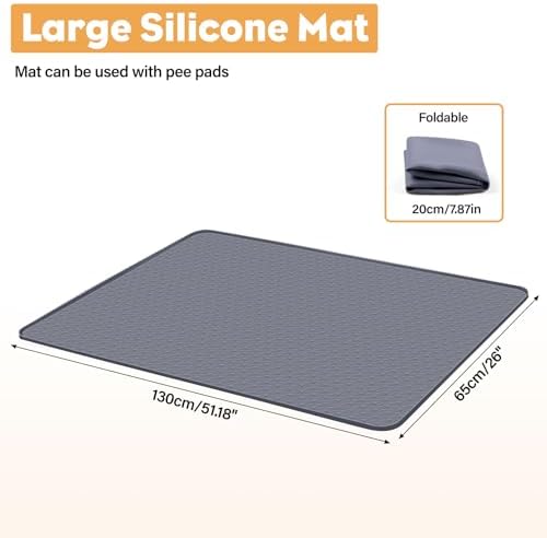 51" x26" Reusable Training Pads for Dogs Silicone Dogs Mat