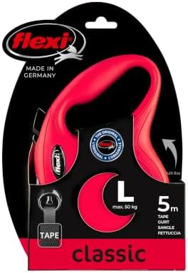 Flexi Automatic Leash New Classic L 5 M Red Tape