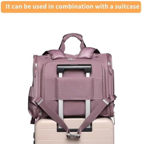 Pet Backpack Carrier for Small Dogs Medium Cats, Puppies,Breathable and Collapsible Design, Portable Travel Bag for Bearded Dragon,Rabbit Cage (Purple, Small)