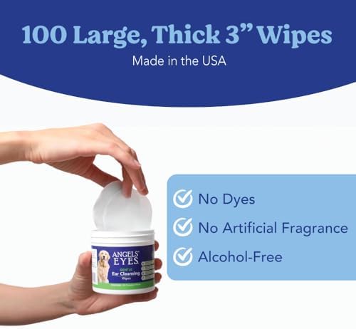 Angels' Eyes Dog & Cat Ear Wipes 100ct