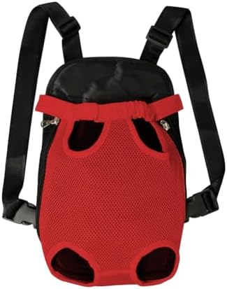 FEimaX Dog Carrier Backpack Pet Legs Out Front Cat Travel Bag, Adjustable Puppy Backpacks Carriers Hands-Free for Small Medium Dogs Cats Hiking Traveling Camping Daily Walking