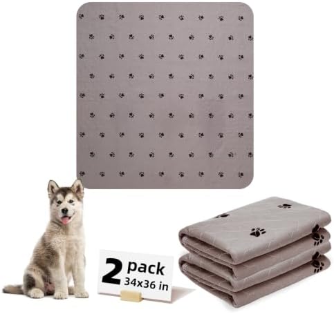 PUPTECK Washable Pee Pads for Dogs, Reusable Puppy Potty Training Mat