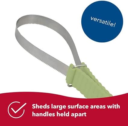Coastal Pet Safari Dual-Sided Dog Shedding Blade - Stainless Steel Grooming Blade for Thick Coats - For Dogs with Short and Long Hair - Medium-Large - 10" x 3.25"