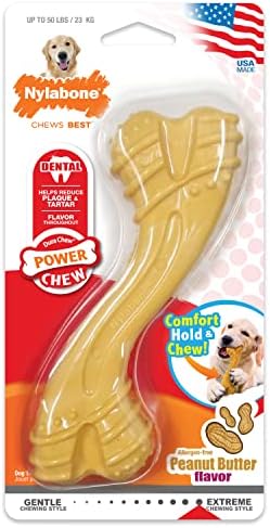 Nylabone Power Chew Curvy Dental Bone Dog Chew Toy, Large