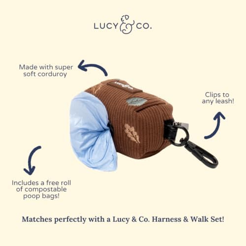 Lucy & Co. Woodland Wonder Corduroy Poop Bag Holder