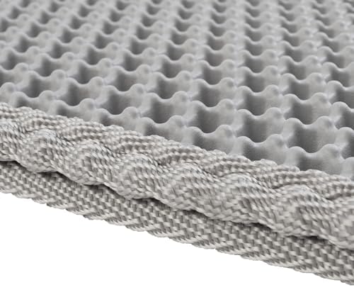 Cat Litter Mat - 30x24-Inch Waterproof Litter Box Mat with Dual-Layer Honeycomb Design for Trapping Litter - Slip-Resistant Cat Mat by PETMAKER (Gray)