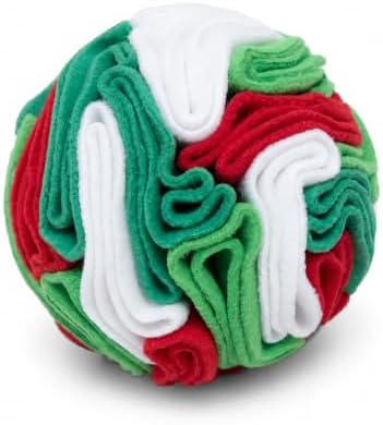 Multi-Color Snuffle Ball for Dogs, Nature-Themed Camouflage Slow Feeder Toy, Dirt-Hiding Design for Indoor/Outdoor Mental Enrichment, Puzzle Game for All Breed Sizes,Machine Washable