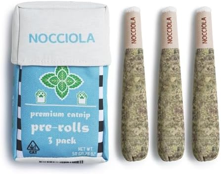 Nocciola 3 Pack Catnip Toys for Cats, Funny Cat Toys Filled with 100% Pure Organic Catnip, Safe Kitten Teething Chew and Kicker Toys, Stress Relieving Fun for Indoor Cats, Blue