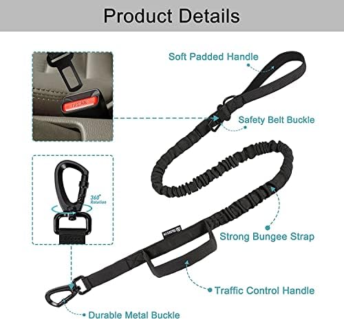 Tactical Dog Collar and Leash Set with Handle for Large Dogs
