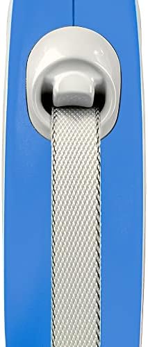 Flexi New Comfort Tape Grey & Blue Small 5m Retractable Dog Leash/Lead for Dogs up to 15kgs/33lbs