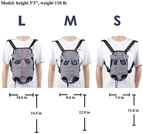 Dog Carrier Comfortable Legs Out Front Pet Carrier Backpack Cat Puppy Tote Holder Bag with Shoulder Strap and Sling for Outdoor Hiking Camping Cycling