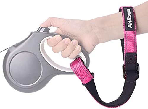 PetBonus Short Dog Leash, Safety Wrist Strap for Dog Retractable Leash