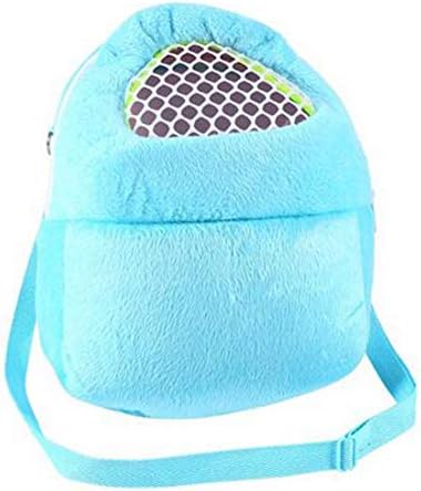 S Pet Carrier Backpack for Dogs and Cats, Breathable Mesh Travel Bag Portable by Yosoo White Mesh Blue