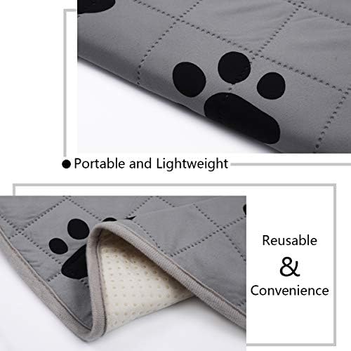 SPXTEX Dog Crate Pads, Washable Non-Slip Puppy Pee Rugs, Waterproof Pet Training Pads for Small Dogs, 2 Pieces, 18"x24"