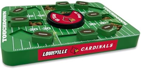 Pets First NCAA Louisville Large Puzzle Toy - Interactive Dog Treat & Slow Feeding Toy