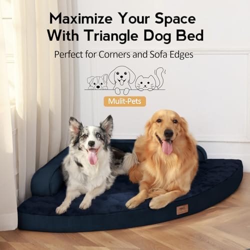 MEKIY Orthopedic Waterproof Dog Bed with Sides for Large Sizes Dogs