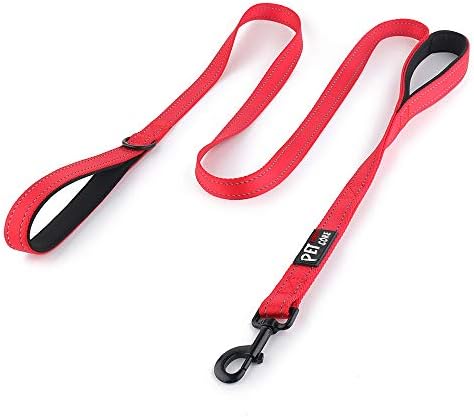 Plutus Pet Double Handle Dog Leash, 5 FT Long, for Medium Large Dogs
