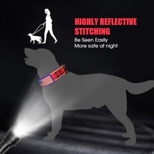 Heavy Duty Dog Collar for Medium Large Dogs,Pink,Medium