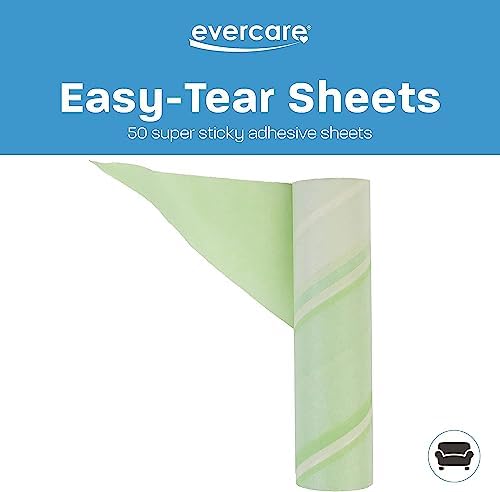 evercare Pet Mega Extreme Surface Coverage 50 Layer Lint Roller Refill for Cleaning Debris Off of Clothes and Furniture, 3 Pack